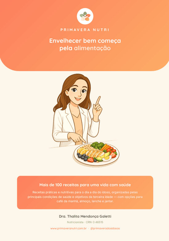 Capa do e-book de receitas da nutricionista Thalita Mendonça Galetti